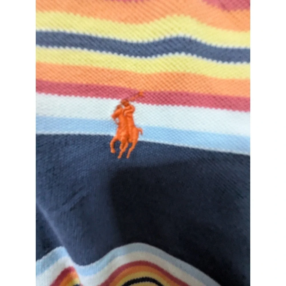 Polo Ralph Lauren Polo Shirt XXL Preppy Vintage Summer Striped Rugby Golf Cotton